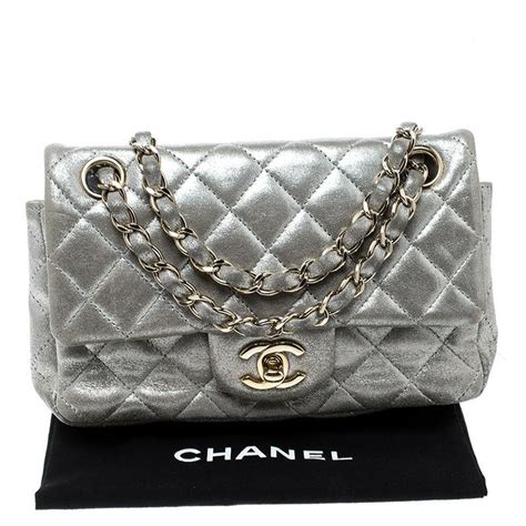 chanel mini bag silver hardware|chanel small bag with price.